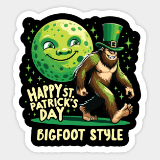 Bigfoot Style - Celebrating St. Patrick's Day Sticker